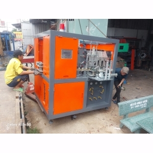 MÁY THỔI CHAI PET TỰ ĐỘNG THỔI DƯỚI LÊN- Màu Cam